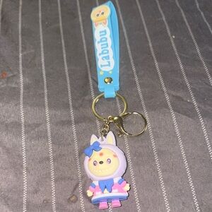Charming Blue and Pink Keychain Doll